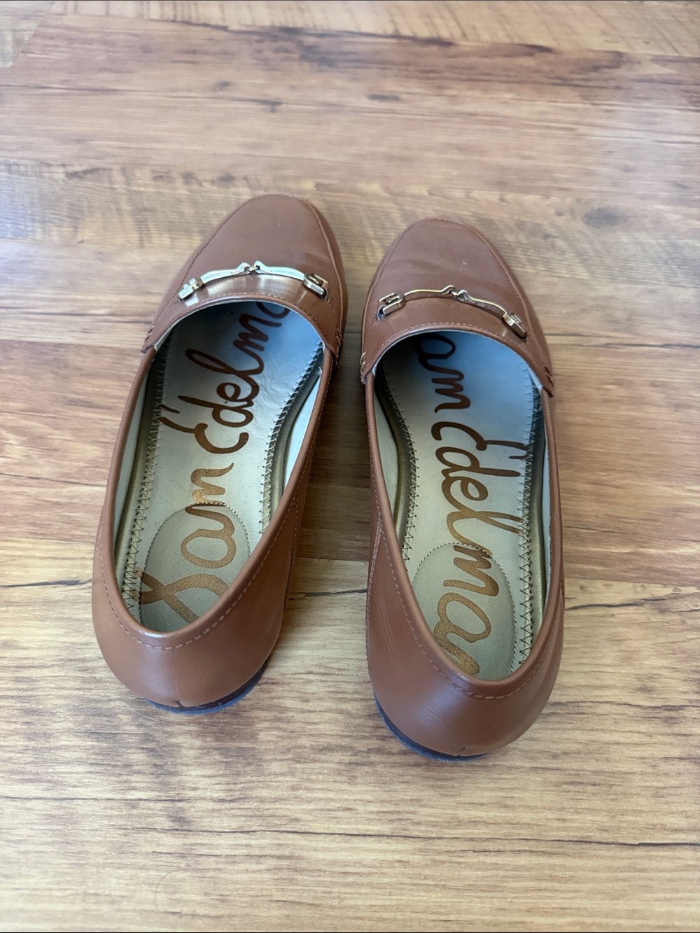 Sam Edelman Brown Leather Bit Loafers Women’s 8.5W - Picture 2 of 6